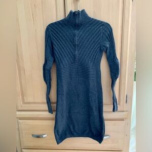 Athleta Long Sleeve Mock Neck Knit Dress SzSM